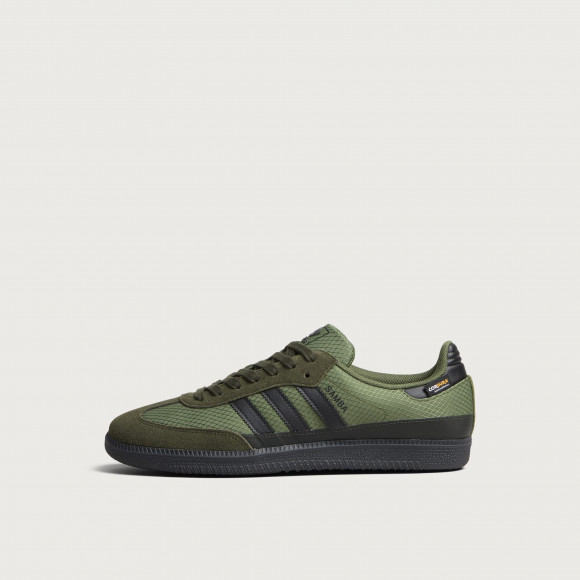 Adidas Men's Samba OG Sneaker in Wild Pine/Night Cargo/Frozen Lemon - KK0007