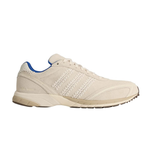 Wales Bonner x adidas Adizero Adios Suede 'Wonder White Dark Brown' | Cream | Men's Size 8.5 - KK0774