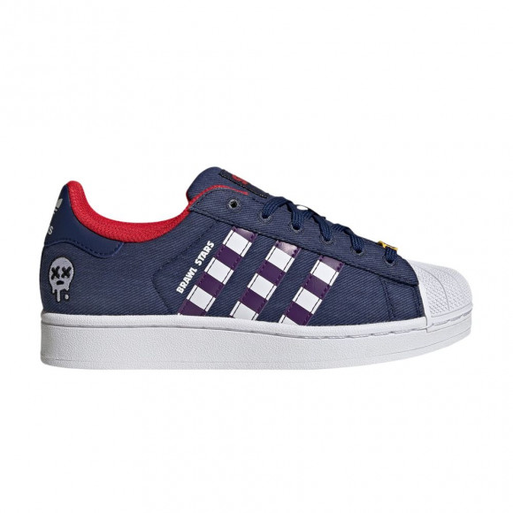 Brawl Stars x adidas Superstar II Big Kid 'Dark Blue Violet Cloud White' | Kid's Size 4 - KK2159