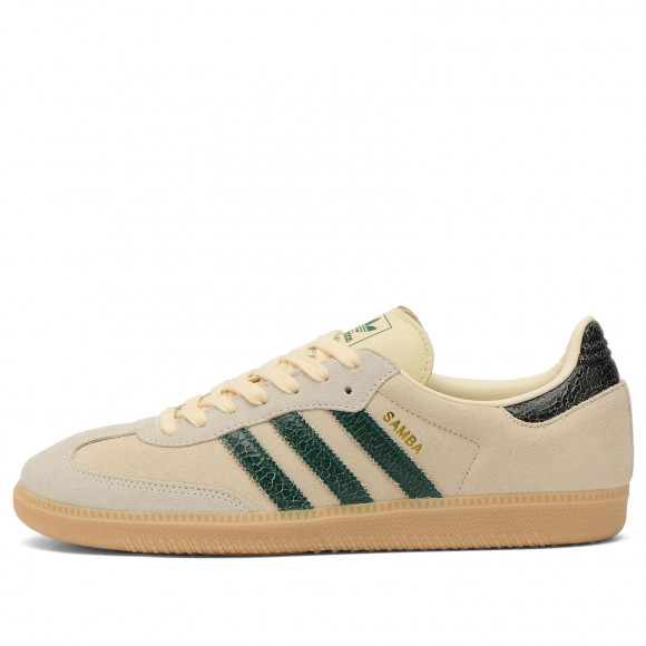 Adidas Men's Samba Og Sneaker in Cream White/Collegiate Green/Magic Beige - KK2266