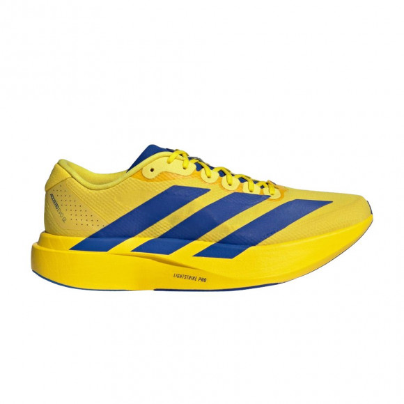 adidas Adizero Evo SL 'Yellow Royal Blue Iron Metallic' | Men's Size 9 - KK3673