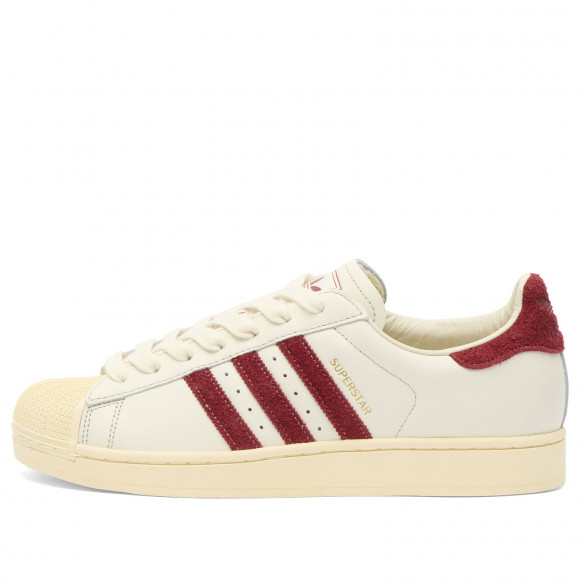 Adidas Men's Superstar Ii Sneaker in Off White/Rust Red/Warm Vanilla - KZ6733