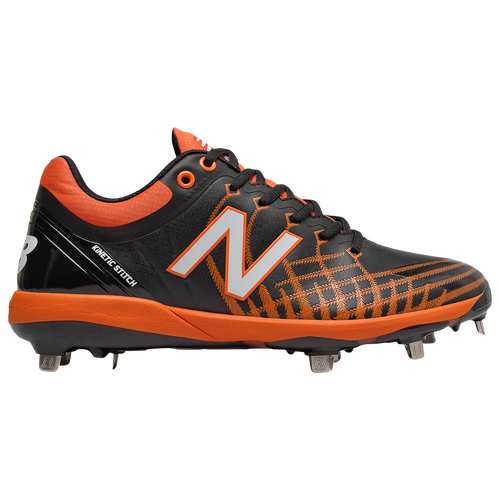 black and orange new balance cleats