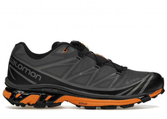 Salomon Men's XT-6 Gore-Tex Utility Sneakers in Black/Ebony/Marmalade - L41705400