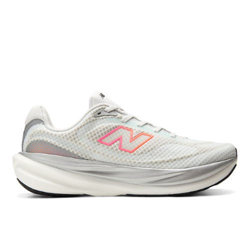 New Balance Men's 1080v15 Breathe Running Shoes - White/Pink/Orange - M10806GG