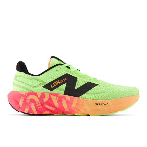 New Balance Men's TCS London Marathon Fresh Foam X 1080 v13 in Green/Orange/Pink/Black Synthetic - M1080LDN