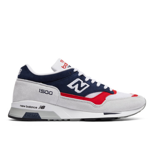 Uomo New Balance Made in UK 1500 - Grey/Blue/Red, Grey/Blue/Red ...