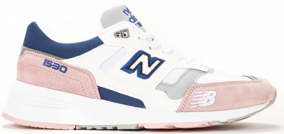 Hombres New Balance Made in UK 1530 - White/Pink & Blue, White/Pink & Blue - M1530WPB