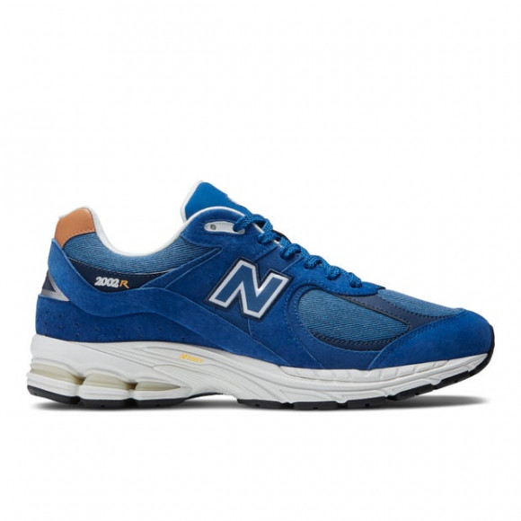 New Balance Men's 2002R in Blue/Brown Suede/Mesh - M2002REA