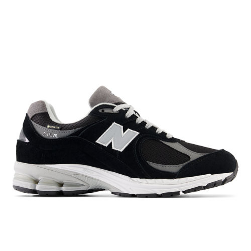 New Balance Hombre 2002RX in Negro/Gris, Suede/Mesh, Talla 40.5 - M2002RXD