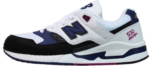 New Balance 530 White / Black / Navy Marathon Running Shoes/Sneakers M530BW - M530BW