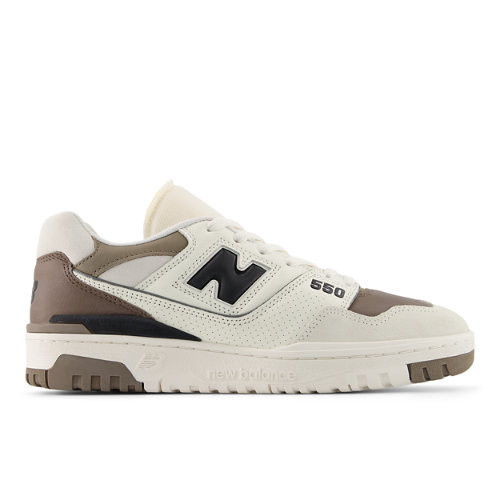 New Balance Unisex 550 Sneakers - White/Brown - M55046O