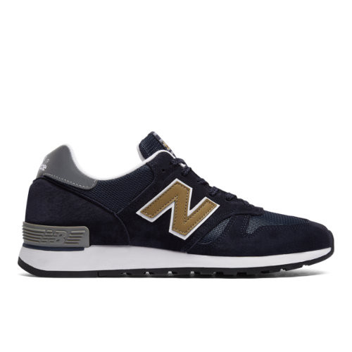 Hombres New Balance 670 Made in UK - Navy/Gold/Silver, Navy/Gold/Silver -  M670NNG