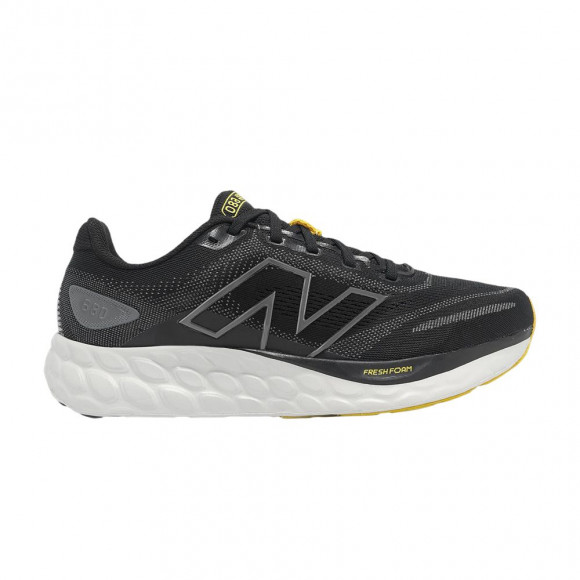 New Balance Fresh Foam 680 V8 Extra Wide 'Black Castlerock Ginger Lemon' | Men's Size 9 - M680CB8-4E