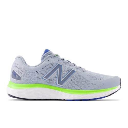 New Balance Hombre Fresh Foam 680v7 in Gris/Verde/Azul, Mesh, Talla 47.5 - M680GG7