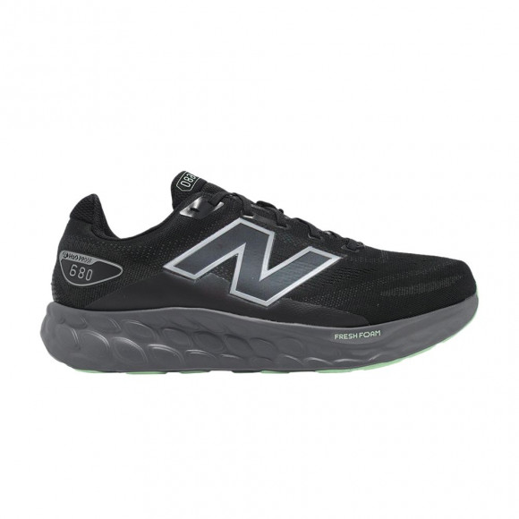 New Balance Fresh Foam 680 V8 2E Wide 'Black Castlerock Lab Green' | Men's Size 8 - M680WBK82E