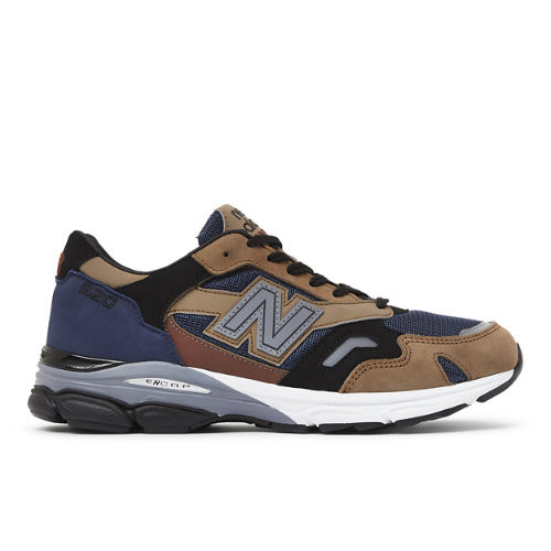 New Balance Men's MADE in UK 920 in Blue/Beige/Black Suede/Mesh, size 6.5 - M920INV