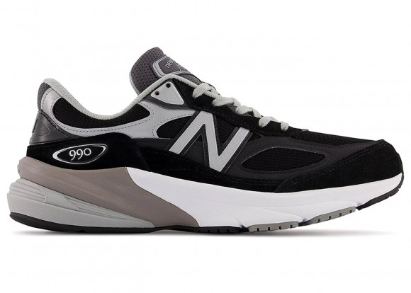 New Balance Hombre Made in USA 990v6 in Negro/Noir/Blanca/blanc, Suede/Mesh, Talla 40 - M990BK6
