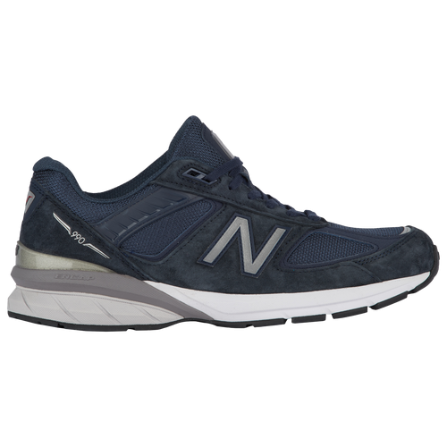 New Balance 990v5 - Men's Running Shoes - Navy / Silver - M990NV5-D