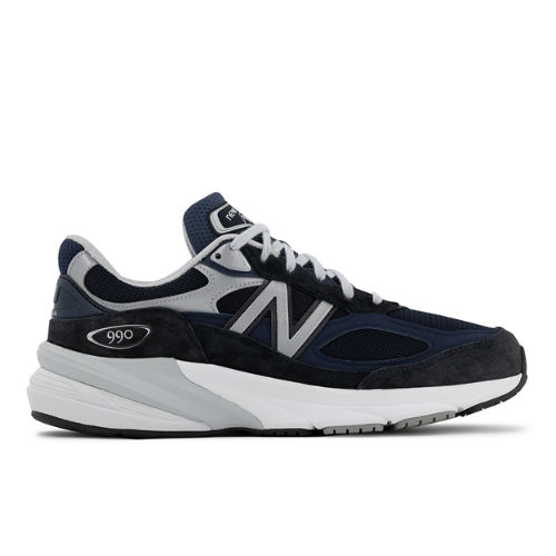 New Balance Hombre Made in USA 990v6 in Azul/Blanca, Suede/Mesh, Talla 40 - M990NV6