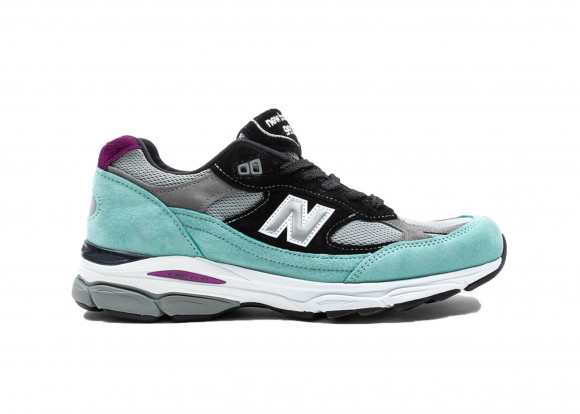 Hombres New Balance Made in UK 991.9 - Light Tidepool/Grey/Black, Light Tidepool/Grey/Black - M9919EC