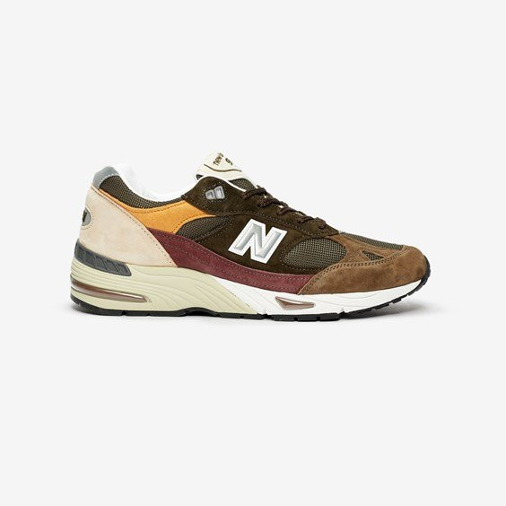New Balance MADE UK 991 - Green/Red/Yellow - Hombres EU 45, Green/Red/Yellow - M991GYB