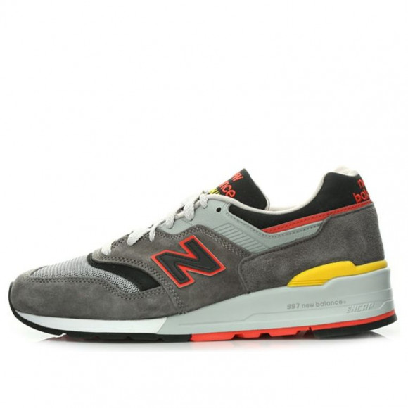 New Balance 997 GRAY/BROWN/RED Marathon Running Shoes (Unisex/Low Tops/Retro) M997HL - M997HL