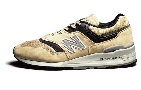 New Balance thisisneverthat x 997 Made in USA 'Physical Fitness Uniform II' Khaki//Black/Grey/White Marathon Running Shoes/Sneakers M997TNV (Size: - M997TNV