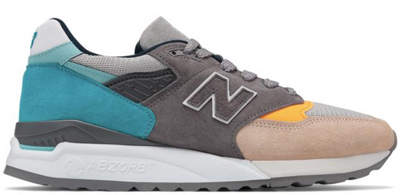 Hombres New Balance Made in US 998 - Grey/Blue, Grey/Blue - M998AWB