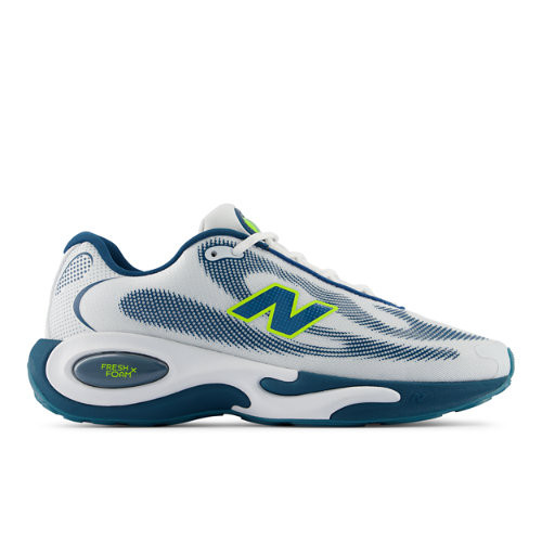 New Balance Men's Klutch Athletics x NB AC Runner Running Shoes - White/Blue/Green - MACR17MF