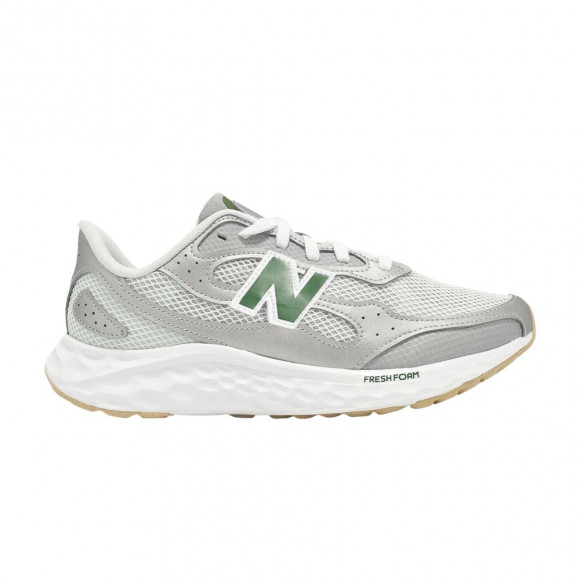 New Balance Fresh Foam Arishi V4 Tiralux 2E Wide 'Raincloud Silver Metallic Dark Alpine Green' | Grey | Men's Size 15 - MARISTA42E