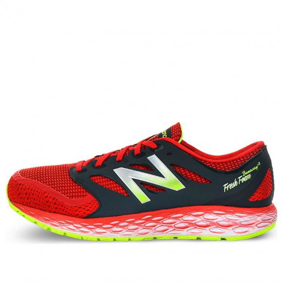 New Balance Fresh Foam Boracay v2 Black/Red Marathon Running Shoes/Sneakers Low Tops colorblock MBORAGR2 - MBORAGR2