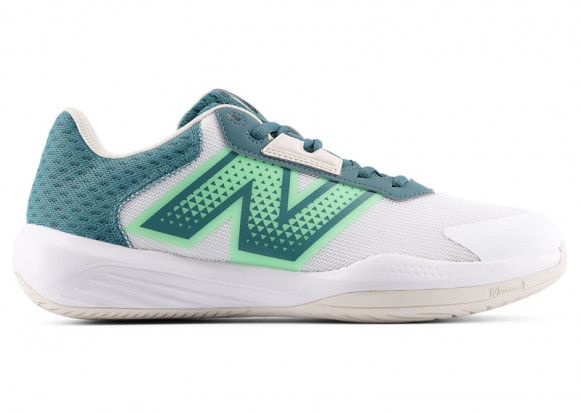 New Balance Men's 696v6 Tennis Shoes - White/Green - MCH696M6