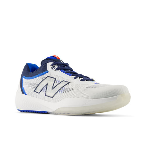 New Balance Men's FuelCell 996v6 Tennis Shoes - White/Blue - MCH996PI
