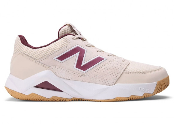 New Balance Men's Coco Delray Tennis Shoes - Beige/Red - MCHCODUS
