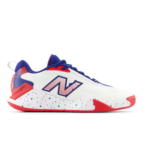 New Balance Men's Fresh Foam X CT-Rally Tennis Shoes - White/Red/Blue - MCHRALY1