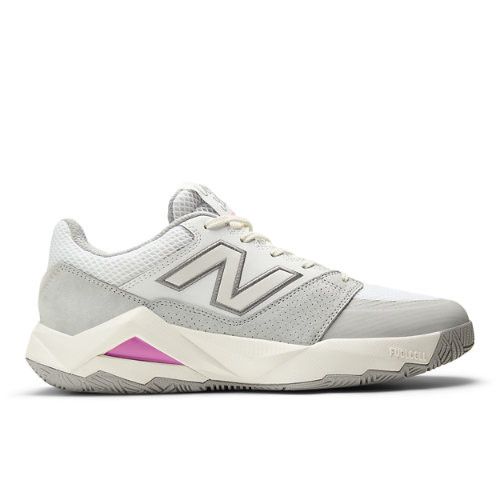New Balance Men's Coco Delray Tennis Shoes - White/Pink - MCOD2KY