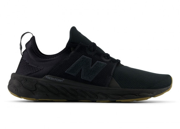 New Balance Men's Fresh Foam X Cruz v3 Running Shoes - Black/Beige - MCRUZAB3