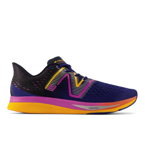 New Balance Men's FuelCell SuperComp Pacer in Blue/Yellow Synthetic - MFCRRLE