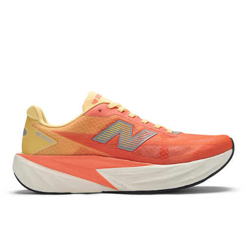 New Balance Men's FuelCell Rebel v5 Running Shoes - Orange/Grey - MFCX3L8