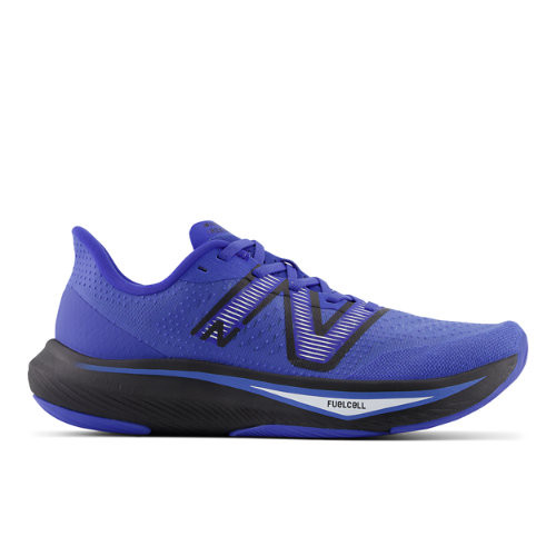New Balance Men's FuelCell Rebel v3 in Blue/Black Synthetic - MFCXCE3