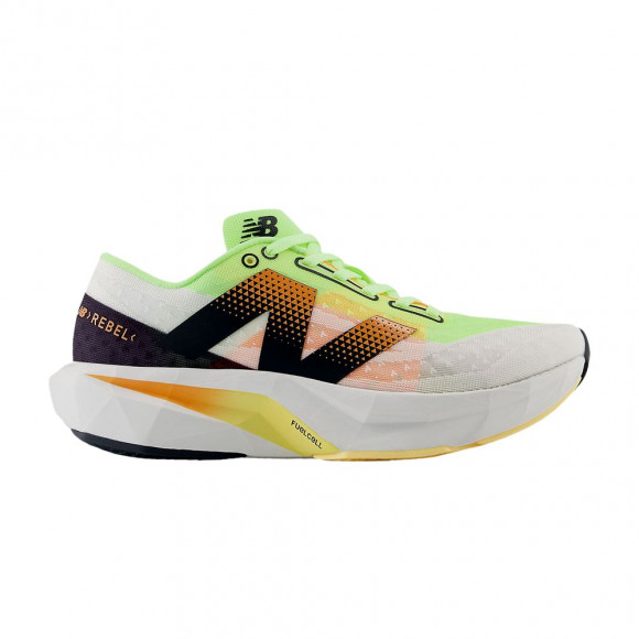 New Balance FuelCell Rebel v4 2E Wide 'White Bleached Lime Glo' | Men's Size 11 - MFCXLL4-2E