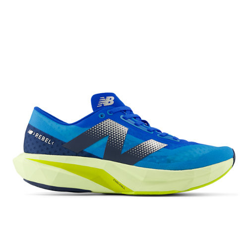 New Balance Men's FuelCell Rebel v4 - Blue/Yellow - MFCXLQ4