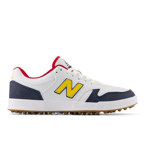 New Balance Men's 480 Golf SL - White/Yellow - MG480WY