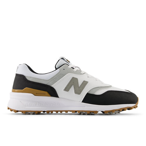 New Balance Men's 997 Golf Shoes - White/Black - MG997WK