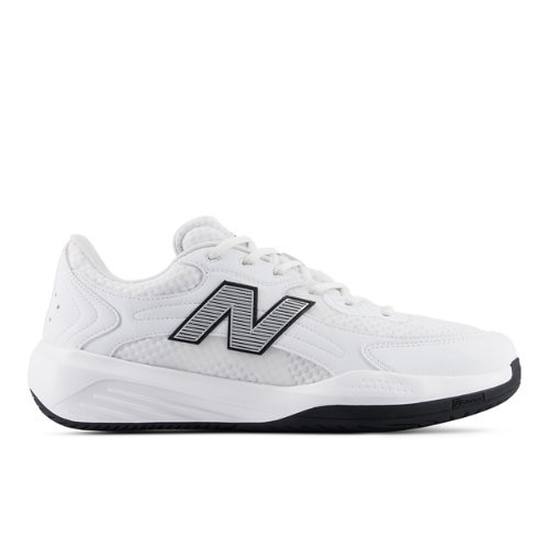 New Balance Men's 696v7 Tennis Shoes - White/Black - MH6961T5