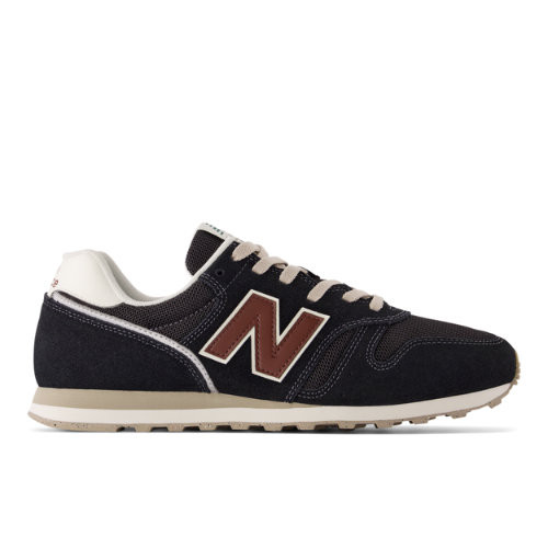 New Balance Men's 373v2 in Black/Brown/White Suede/Mesh - ML373RS2