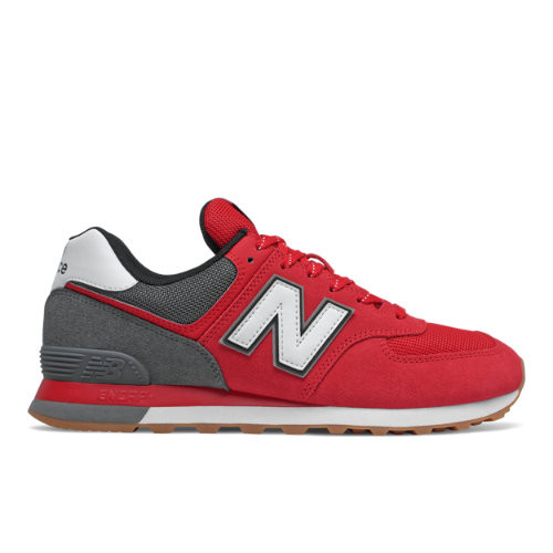 red and white new balance 574