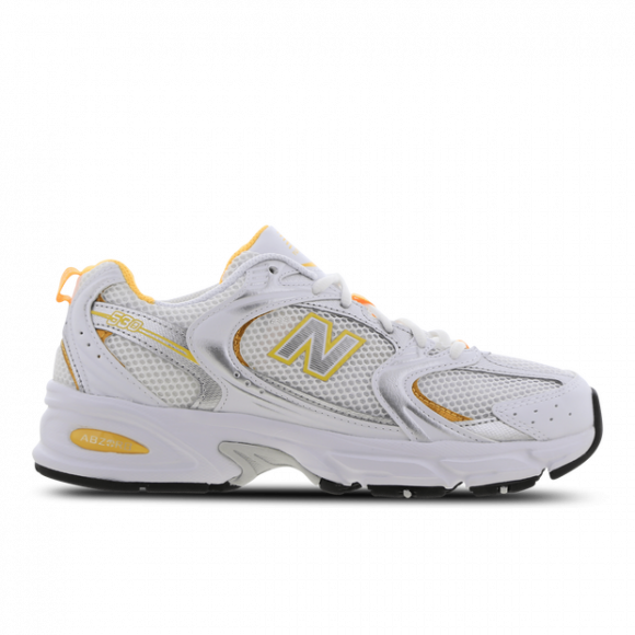 New Balance Unisex 530 in White/Yellow/Grey Synthetic - MR530PUT