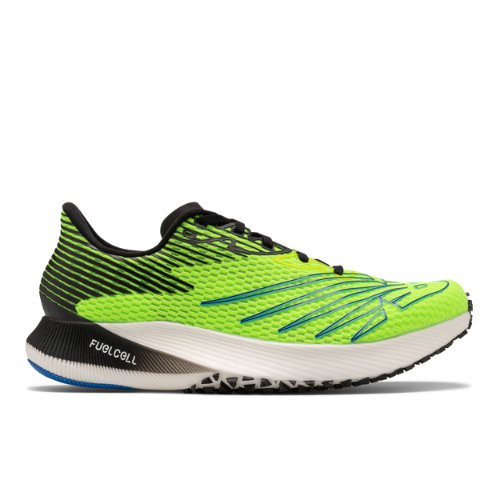 Hombres New Balance FuelCell RC Elite - Energy Lime/Cobalt Blue, Energy Lime/Cobalt Blue - MRCELYB